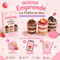 Emprende con postres en vaso + 3 bonos y gana + 800.000 al mes